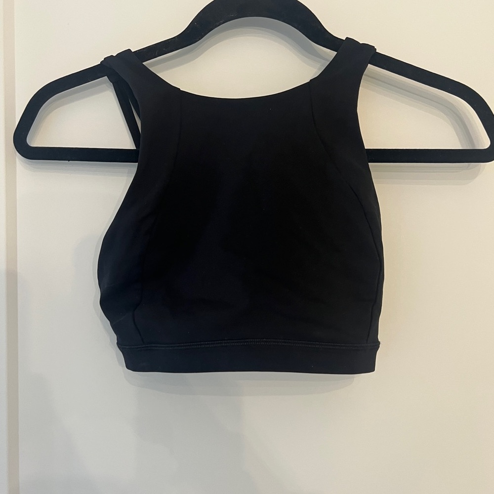 Black Cropped Tank Top